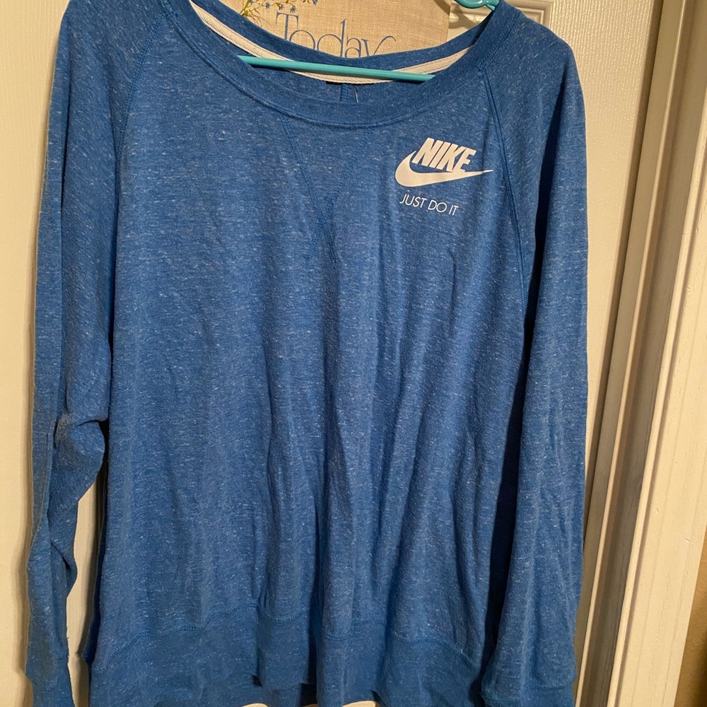 Nike Blue Long Sleeve Sweatshirt